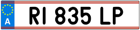 Trailer License Plate